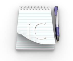 3d Steno Pad And Pen   Royalty Free Clipart Picture