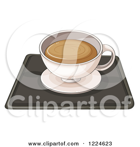 Clipart Of A Cup Of Hot Chocolate Or Coffee   Royalty Free Vector