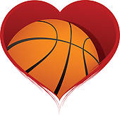Clipart Of Basketball Heart K5316533   Search Clip Art Illustration