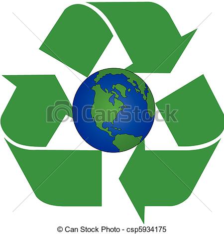 Clipart Vector Of Alias Of Recycling Earth   Alias Of Recycle Earth    
