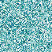 Ethnic Paisley Pattern   Clipart Graphic