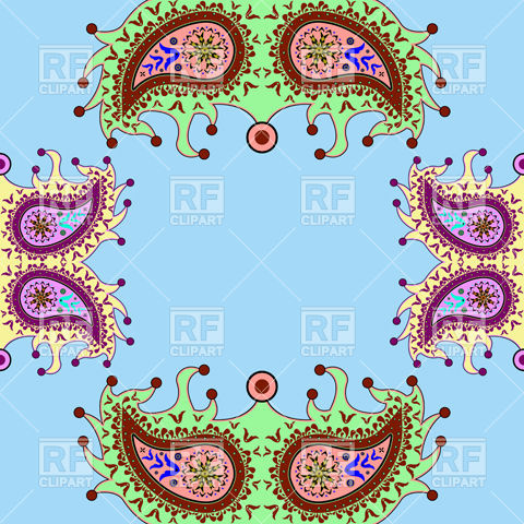 Floral Paisley Pattern Download Royalty Free Vector Clipart  Eps