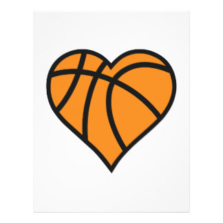 Heart Basketball Letterhead   Zazzle