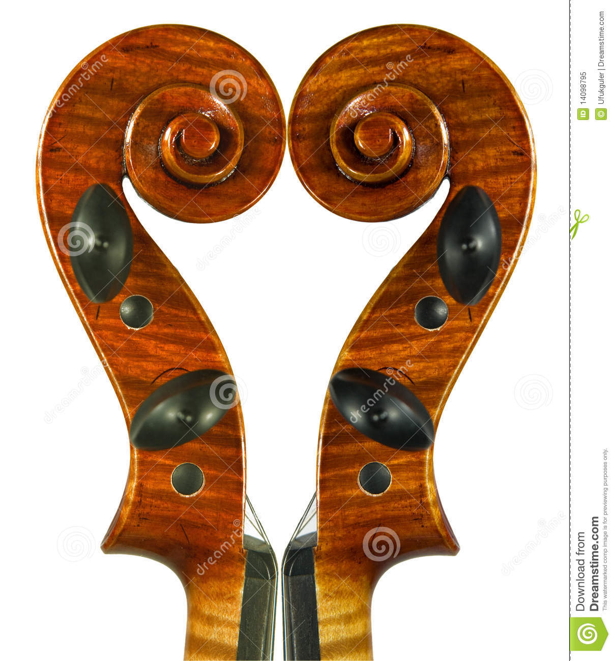 Image Of The Violin Scrolls Was Created From Only One Scroll