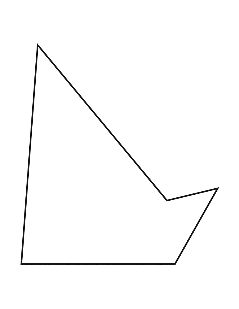 Irregular Concave Pentagon   Clipart Etc