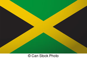 Jamaica Flag Clipart Vector Graphics  462 Jamaica Flag Eps Clip Art