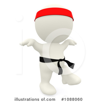 Karate Clipart  1088060 By Andresr   Royalty Free  Rf  Stock    