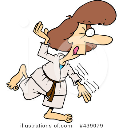 Karate Clipart  439079   Illustration By Ron Leishman