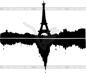 Paris Skyline   Vector Clipart