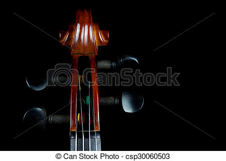 Photography Of Violin Scroll On Black Background   Traditional Violin