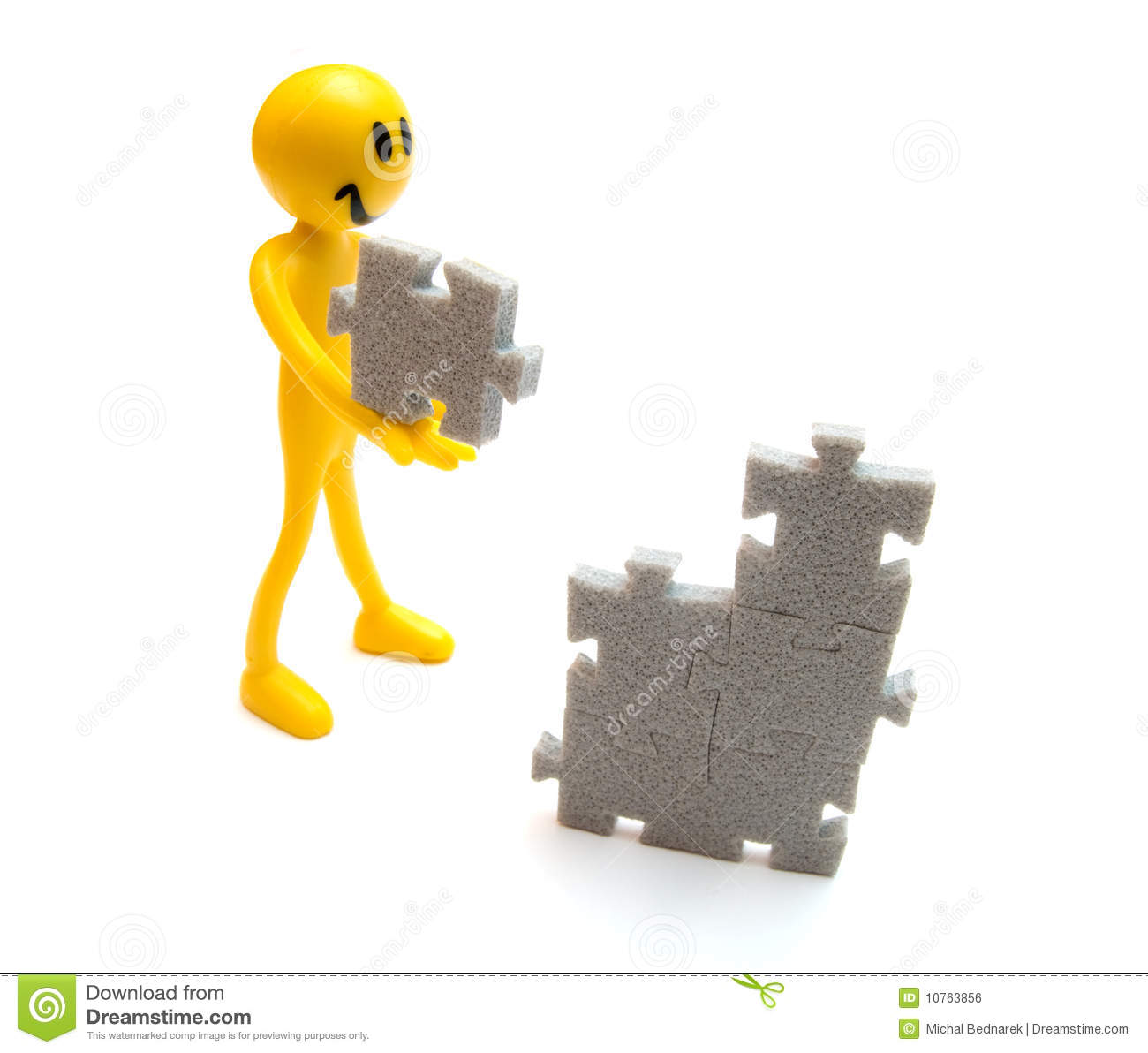 Putting Pieces Together Royalty Free Stock Image   Image  10763856