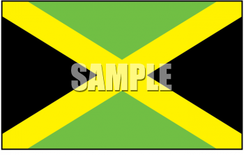 Royalty Free Jamaica Flag Clipart