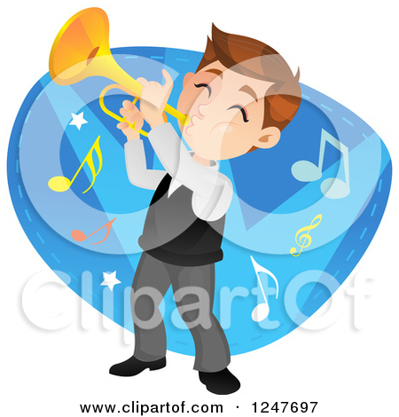 Royalty Free  Rf  Trumpet Player Clipart   Illustrations  1