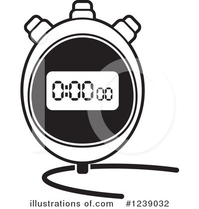 Stopwatch Clipart  1239032   Illustration By Lal Perera