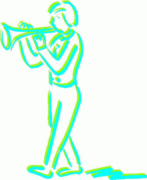 Trumpet Player 4 Clipart   Trumpet Player 4 Clip Art