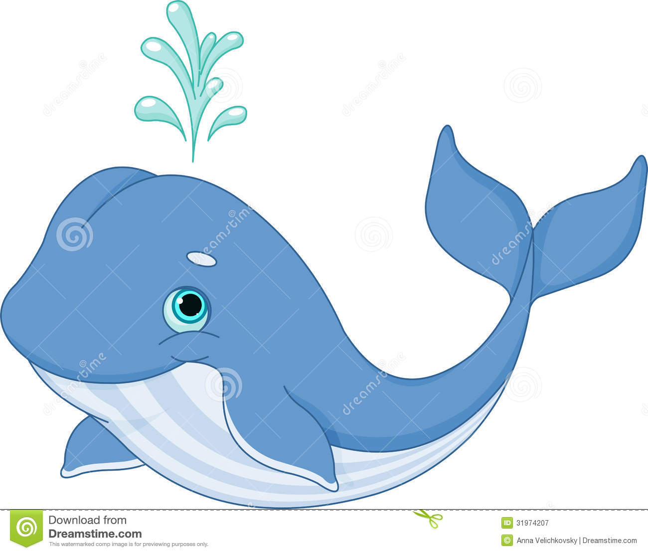Whimsical Whale Clipart