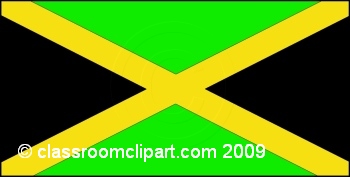 World Flags   Jamaica Flag   Classroom Clipart
