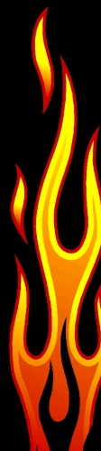 Animated Flickering Clip Art Picture Of Tall Burning Fire Flame Gif
