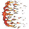 Animated Moving Clip Art Picture Of Fire And Flames In Wind Gif