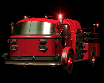 Animations Firetrucks Firemen And Fire Extinguishing Clip Art
