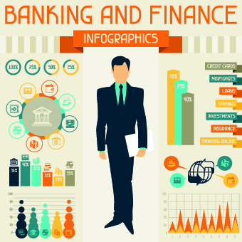 Banking And Finance Design Vector 05 Download Name Vintage Banking And