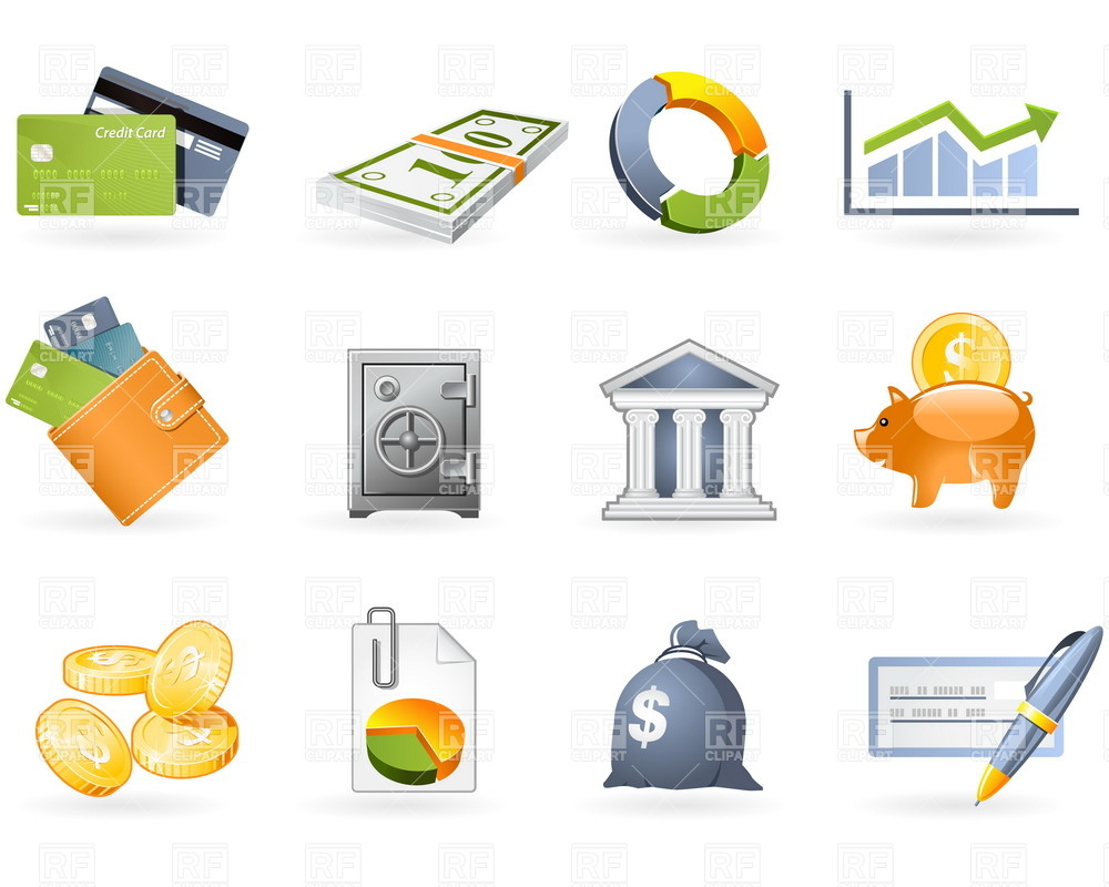Banking And Finance Icon Set 4811 Download Royalty Free Vector