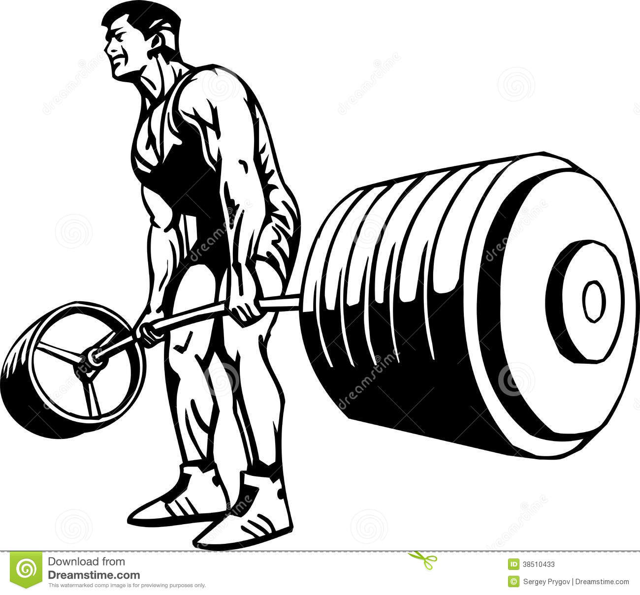 Bodybuilding And Powerlifting   Vector  Stock Photos   Image  38510433