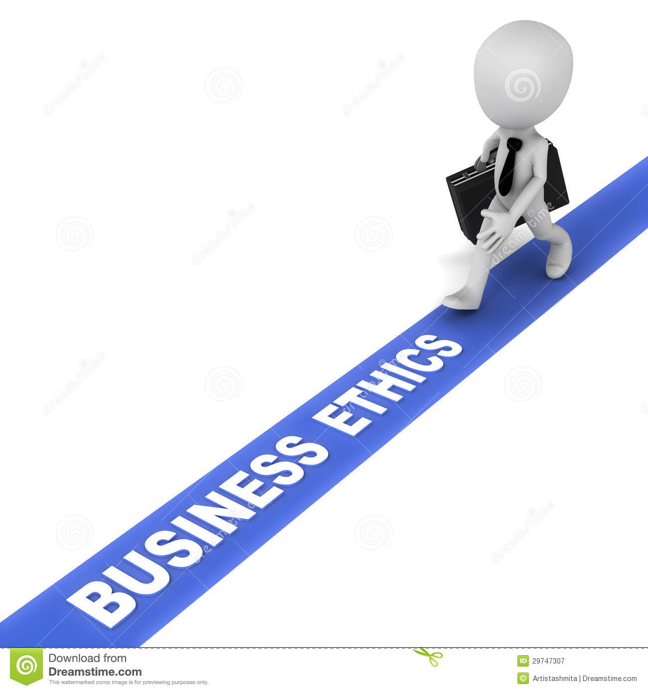  Business Ethics Line D Business Man Obeying Rules Ideal Business    