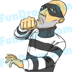 Clipartreview Comfree Punching Burglar Clipart