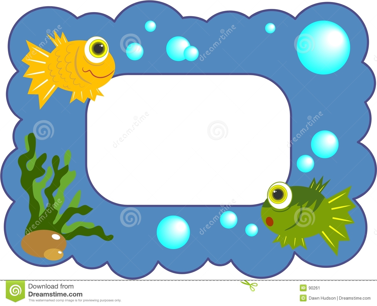 Fishy Frame Stock Image   Image  90261