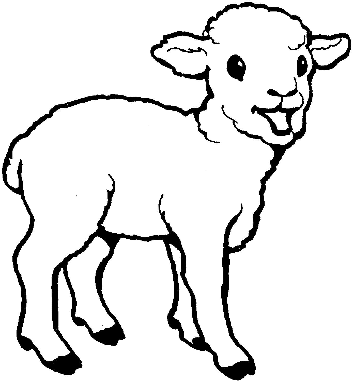 White Lamb Easter Clipart   Clipart Suggest