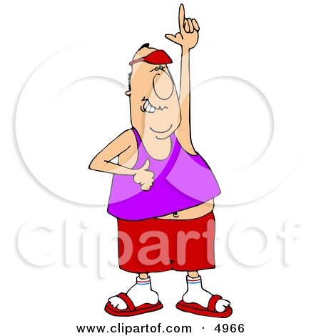 Free  Rf  Clipart Illustration Of A White Man Wearing Large Nerdy