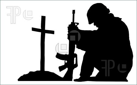 Kneeling Soldier Print Soldier Silhouette Clip Art Soldier Kneeling At