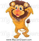 Lion Standing With Folded Arms Lion Doing A Hand Stand Happy Lion