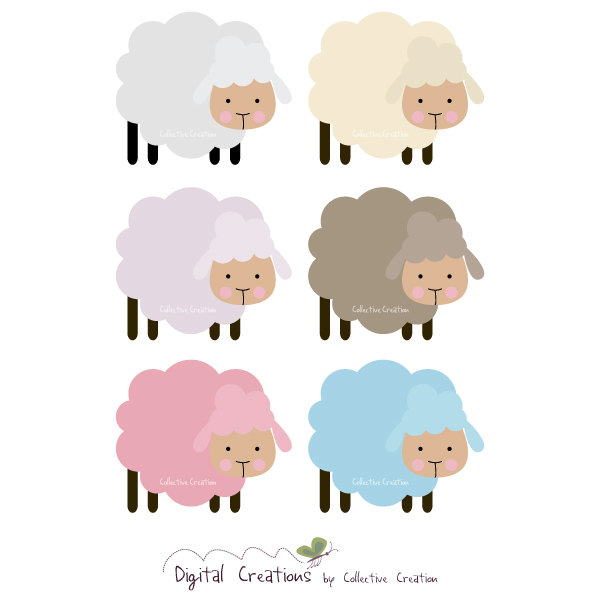 Little Sheep Digital Clipart Personal And By Collectivecreation