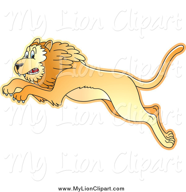 Of A Leaping Gold Lion Lion Clip Art Lal Perera