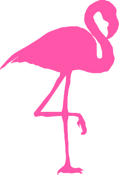 Pink Flamingo Clip Art At Clker Com   Vector Clip Art Online Royalty