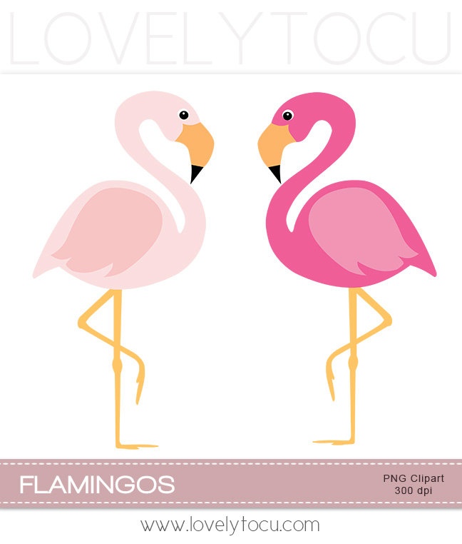 Pink Flamingo Clipart   Animalgals