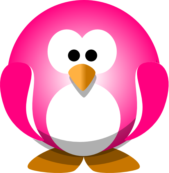 Pink Penguin Clip Art At Clker Com   Vector Clip Art Online Royalty    