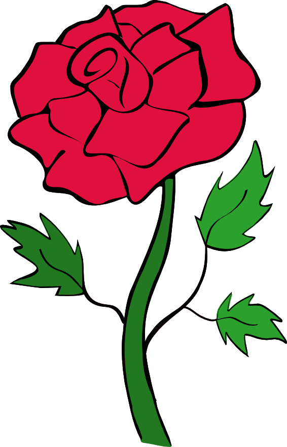 Red Rose Outline Clipart   Clipart Panda   Free Clipart Images