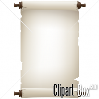 Related White Scroll Paper Cliparts  