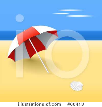 Royalty Free  Rf  Beach Umbrella Clipart Illustration By Oligo   Stock