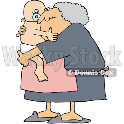 Royalty Free  Rf  Clipart Illustration Of A Baby Boy Hugging His