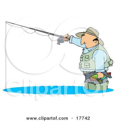 Royalty Free  Rf  Man Fishing Clipart Illustrations Vector Graphics