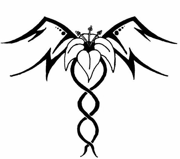 Simple Angel Tattoo   Clipart Best
