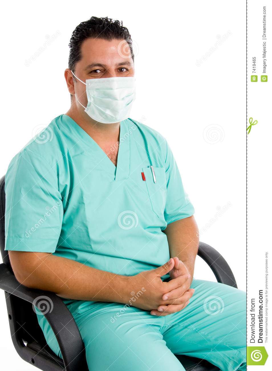 Surgeon With Face Mask Royalty Free Stock Photo   Image  7419465