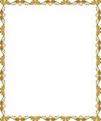 Art Of Red Gold And Green Victorian Border U26164617   Search Clipart