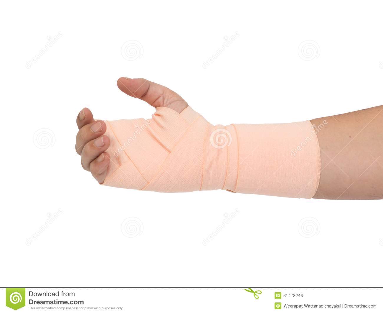 Bandage Hand Royalty Free Stock Image   Image  31478246