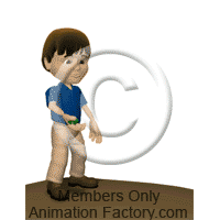 Boy Watching Beans Growing Into Giant Stalk Animated Clipart