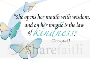 Butterflies And The Law Of Kindness   Women S Ministry Word Art